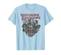 Dungeons & Dragons Beholder Die Maglietta, Uomo, Celeste, 3XL