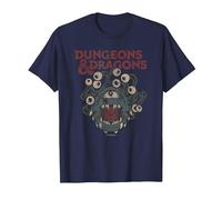 Dungeons & Dragons Beholder Die Maglietta, Uomo, Navy, XXL