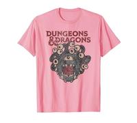 Dungeons & Dragons Beholder Die Maglietta, Uomo, Rosa, M