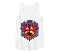 Dungeons & Dragons Beholder Stained Glass Canotta, Donna, Bianco, S