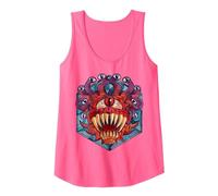 Dungeons & Dragons Beholder Stained Glass Canotta, Donna, Rosa Fluo, L