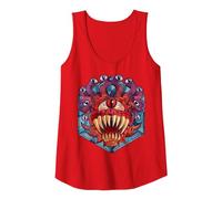 Dungeons & Dragons Beholder Stained Glass Canotta, Donna, Rosso, XXL