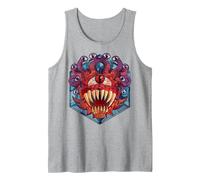 Dungeons & Dragons Beholder Stained Glass Canotta, Uomo, Grigio Melange, S