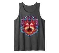 Dungeons & Dragons Beholder Stained Glass Canotta, Uomo, Grigio Scuro, L