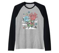 Dungeons & Dragons Christmas Beholder Mimic Gelatinous Cube Maglia con Maniche Raglan