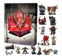 Dungeons Dragons Christmas Calendar Advent 2025 | 24 Days Christmas Countdown Calendar With 24pcs Dragon Statue Ornaments,Funny Cartoon Figures Tree Decorations
