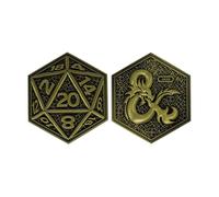 Dungeons & Dragons Dado A 20 Facce Moneta Da Collezione Edizione Limitata