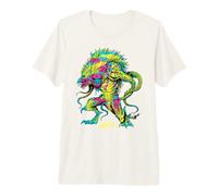 Dungeons & Dragons Demon Lord Demogorgon Psychedelic Neon Maglietta Premium