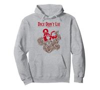 Dungeons & Dragons Dice Don't Lie Felpa con Cappuccio, Unisex per Adulti, Grigio Melange, M