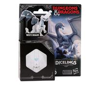 Dungeons & Dragons Dicelings Drago Bianco da Collezione D&D Mostro Dadi Trasformanti Gigante d20 Action Figure Gioco di Ruolo Dadi