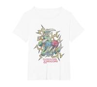 Dungeons & Dragons High Roller Maglietta, Donna Plus-Size, Bianco, 3X