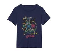 Dungeons & Dragons High Roller Maglietta, Donna Plus-Size, Navy, 5X