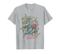 Dungeons & Dragons High Roller Maglietta, Uomo, Grigio Melange, S