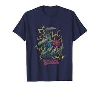 Dungeons & Dragons High Roller Maglietta, Uomo, Navy, 4XL