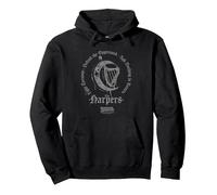 Dungeons & Dragons Honor Among Thieves The Harpers Grey Felpa con Cappuccio, Unisex per Adulti, Nero, S