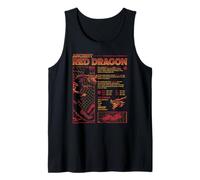 Dungeons & Dragons Iconic Acient Red Dragon Stats Big Poster Canotta