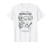 Dungeons & Dragons Know Your Monsters Pencil Sketch Chart Maglietta