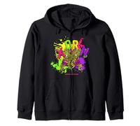 Dungeons & Dragons Neon Ooze Colored Xorn Splattered Paint Felpa con Cappuccio