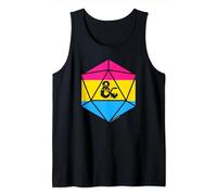 Dungeons & Dragons Pansexual Pride Flag Dice Logo Canotta