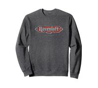 Dungeons & Dragons Retro Ravenloft Felpa, Unisex per Adulti, Grigio Scuro, XL