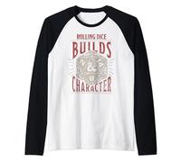 Dungeons & Dragons Rolling Dice Builds Character Maglia con Maniche Raglan