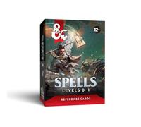 Dungeons & Dragons Schede di riferimento Magie (Livelli 0-1) | Accessori di D&D (Versione Inglese)