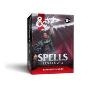 Dungeons & Dragons Schede di riferimento Magie (Livelli 2-3) | Accessori di D&D (Versione Inglese)