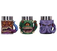 Dungeons & Dragons Set Di 3 Mini Boccales Mini Monster 9 Cm Nemesis Now