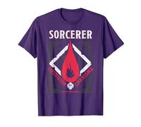 Dungeons & Dragons Sorcerer Constitution & Charisma Maglietta, Uomo, Viola, 3XL