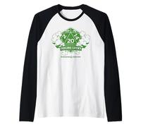 Dungeons & Dragons St Patrick's Day Feeling Lucky D20 Nat 20 Maglia con Maniche Raglan