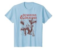 Dungeons & Dragons Striking Dragon Maglietta, Bambini, Celeste, 2 Anni