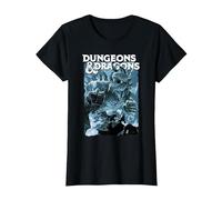 Dungeons & Dragons Tarrasque Design Maglietta, Donna, Nero, 3XL