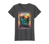 Dungeons & Dragons Vintage Dungeon Master's Guide Maglietta, Donna, Grigio Scuro, XXL