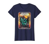 Dungeons & Dragons Vintage Dungeon Master's Guide Maglietta, Donna, Navy, XXL