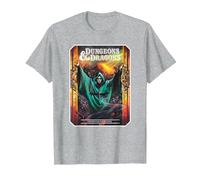 Dungeons & Dragons Vintage Dungeon Master's Guide Maglietta, Uomo, Grigio Melange, 5XL
