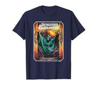 Dungeons & Dragons Vintage Dungeon Master's Guide Maglietta, Uomo, Navy, 4XL