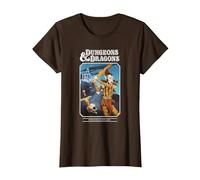 Dungeons & Dragons Vintage TSR Friend Folio Maglietta, Donna, Marrone, M