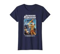 Dungeons & Dragons Vintage TSR Friend Folio Maglietta, Donna, Navy, L