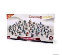 Dungeons & Lasers Deuslair Core DND - Set di 99 modelli con basi sceniche - 5E compatibile per l'uso con giochi di ruolo D&D e tavolo, non verniciati e smontati, per età 14 anni +
