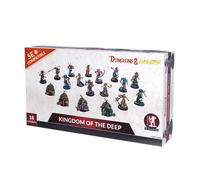 Dungeons & Lasers Kingdom of The Deep DND Miniatures Set - 18 Models with Scenic