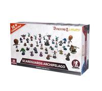 Dungeons & Lasers Raiders and Beasts of The Scareguards Arcipelago - Set di miniature DND con 35 modelli, montaggio e verniciatura richiesti, per bambini dai 14 anni in su