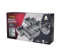 Dungeons & Lasers Fantasy Dungeon - Set di terreno preverniciato per giochi di ruolo da tavolo e DND - 5E compatibile con miniature in scala da 28 mm-32 mm, montaggio rapido