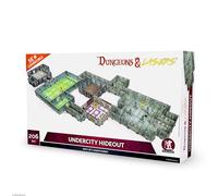 Dungeons & Lasers Undercity Hideout Terrain Set per giochi di ruolo DND e da tavolo, compatibile con miniature da 28 mm e 32 mm, design modulare per montaggio rapido, non verniciato
