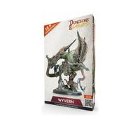 Dungeons & Lasers: Wyvern - 1 miniatura con base panoramica - Figura DND per giochi di ruolo da tavolo compatibile 5E - Grande scala non verniciata e smontata - Età 14+