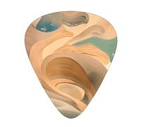 Dunhuang Mystery Plettri per chitarra, 12 pezzi, materiale ABS, bordi lisci, sensazione confortevole, 3 spessori opzionali