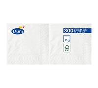 Duni 168396 2-ply tovaglioli in tessuto, 24 cm x 24 cm, colore: Bianco (confezione da 2400)