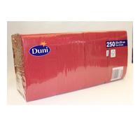 Duni 250 Cellule Tovaglioli Bordeaux Tissue 3 Ply
