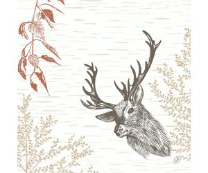 Duni Bio Dunisoft Tovaglioli Wood & Deer 40x40cm 60 Pezzi