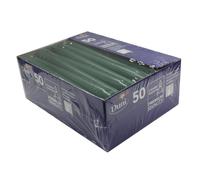 Duni Candele a Bastoncino Decorative Verde Scuro Verde Cacciatore 25 CM 50 Pezzo
