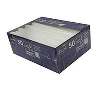 Duni Candele Da Candelabro Bianche 25Cm, 50Pz